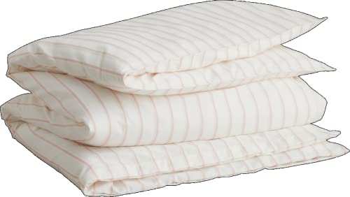 GANT Dobby Stripe Bettdeckenbezug einzeln Farbe Warm Sienna Größe 155x220