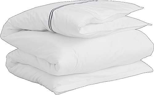 GANT Sateen Stitch Single Bettdeckenbezug einzeln Farbe White Größe 135x200