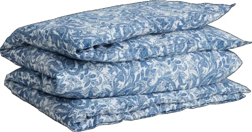 GANT Porcelain Paisley Satin-Bettdeckenbezug einzeln Farbe Lake Blue Größe 155x220