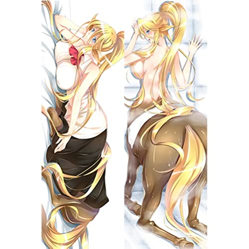 XYLTRADE-Everyday Monster Mädchen Centorea Shianus Doppelseitige Umarmungen Reißverschluss Kissenbezug für Bettwäsche, Prinzessin Anime Kissenbezug Dakimakura-40x120cm