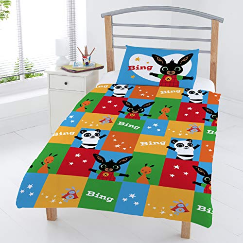 Coco Moon Bing Bunny Patchwork-DVT für Kinder, 120 x 150 cm + 42 x 62 cm, 52/48