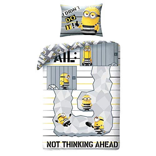 Halantex Minions Bettwäsche Set 140x200 +70x90