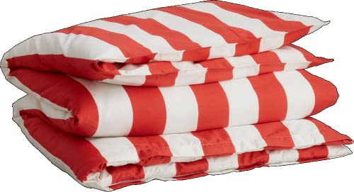 GANT Bold Stripe Bettdeckenbezug einzeln Farbe Warm Sienna Größe 155x220