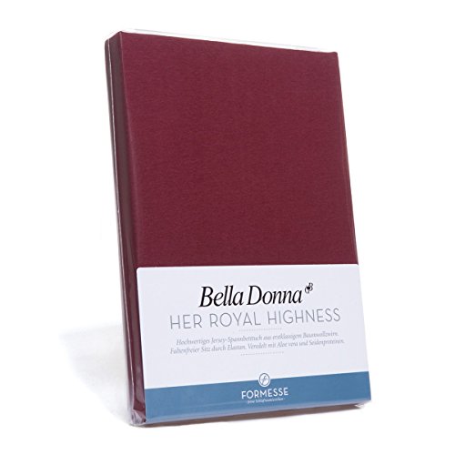 Spannbetttuch Formesse Bella Donna Jersey, Grösse:140x200 - 160x220 cm;Farbe:cabernet 0033
