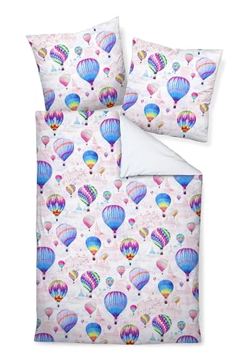 Traumschloss Bettwäsche »Satin« Heißluftballon, Städte, bunt, 135x200 & 80x80, 100% Baumwolle, mit Reißverschluss bestehend aus Kissen und Bettbezug