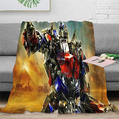 AZOOB Tv-Flanelldecke 3D-Transformers-Decke Weiche Plüsch-Bettwäsche Sofa-Couch-Überwurf Decke Gemütliche Heimdekoration Decken Bürodecke Nickerchen-Decke 150X200CM